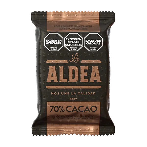 Foto del alfajor 70% Cacao